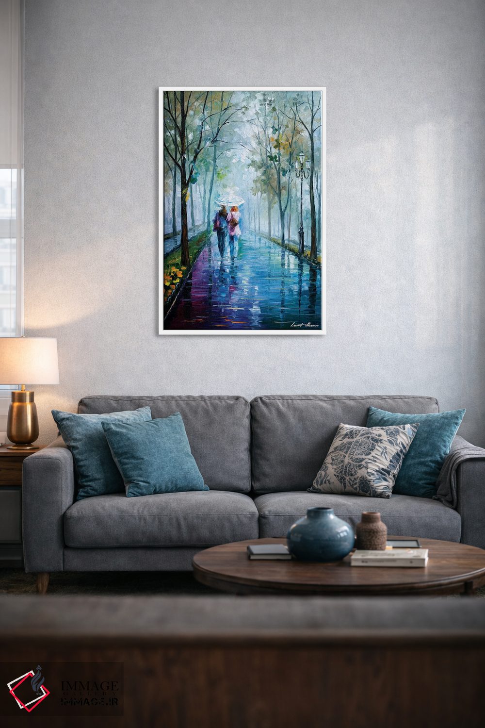تابلو دکوراتیو قدم زدن در مه اثر لئونید آفرموف - D4W