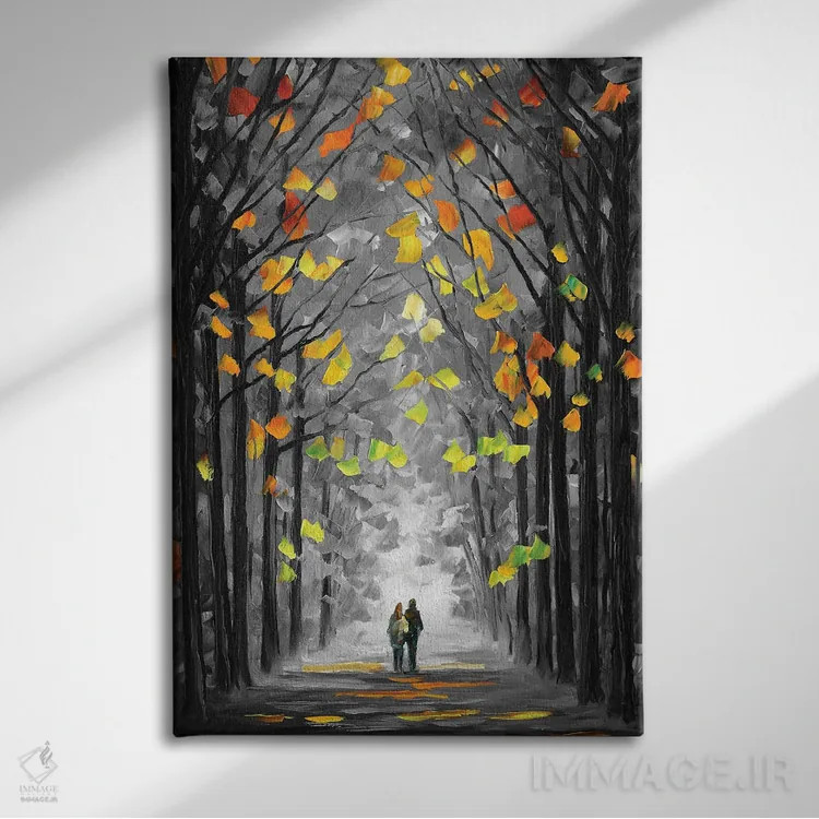 تابلو دکوراتیو قربانگاه درختان اثر لئونید آفرموف - نمای روبهرو روی دیوار