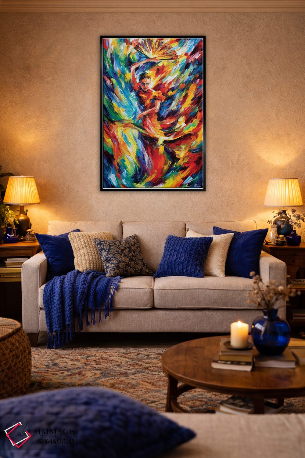 تابلو دکوراتیو فلامنکو اثر لئونید آفرموف - D4B