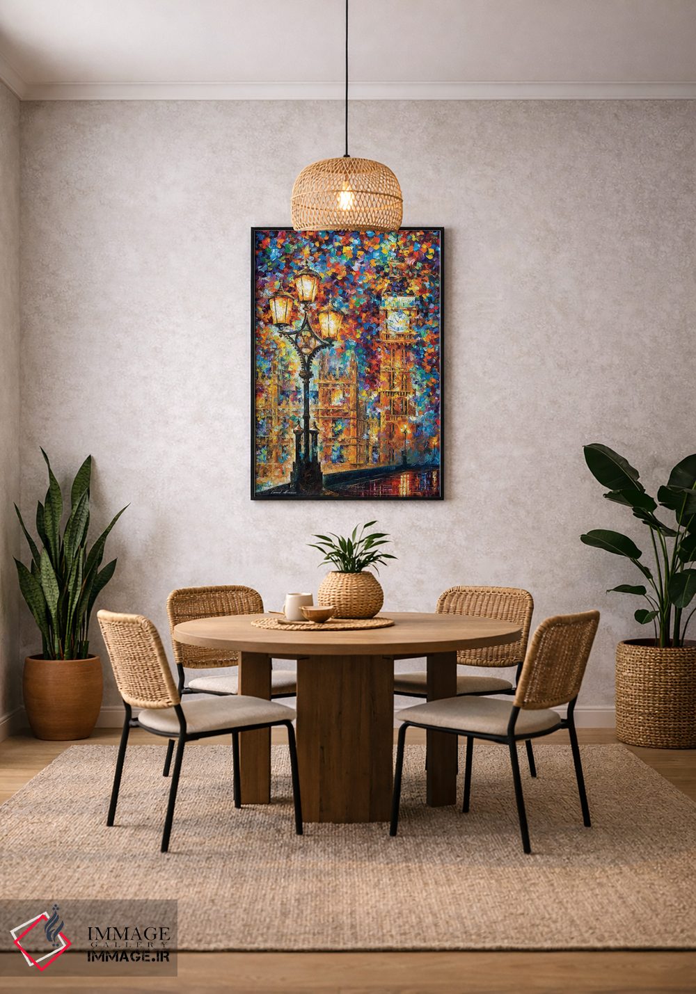 تابلو دکوراتیو رویاهای لندن اثر لئونید آفرموف - D4B