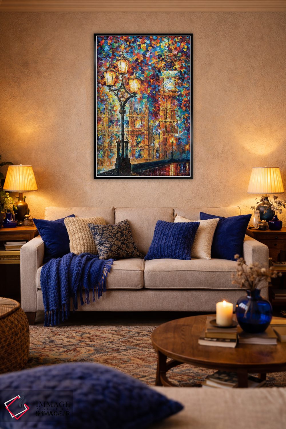 تابلو دکوراتیو رویاهای لندن اثر لئونید آفرموف - D5B