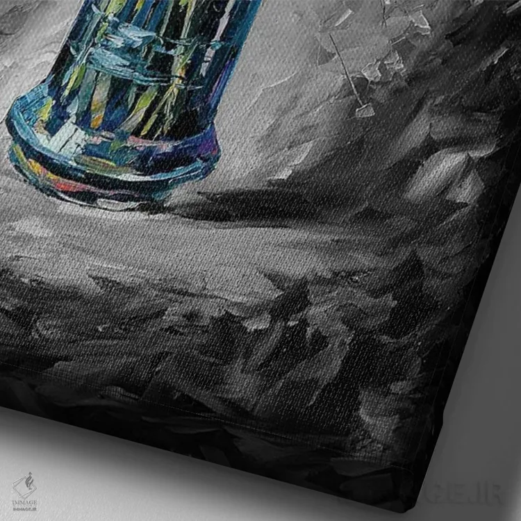 تابلو دکوراتیو شیفتگی اثر لئونید آفرموف - نمای نزدیک بافت بوم