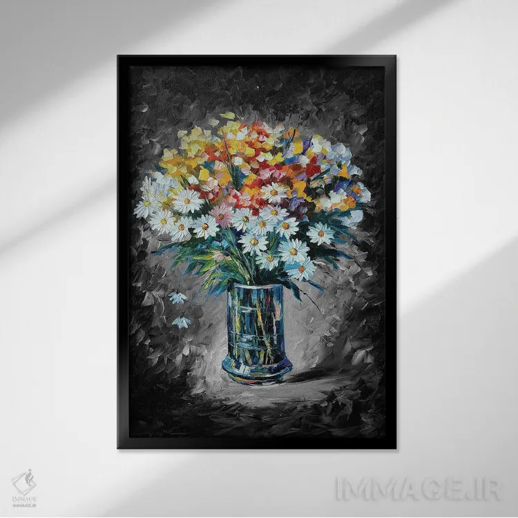 تابلو دکوراتیو شیفتگی اثر لئونید آفرموف - نمای قابدار مشکی