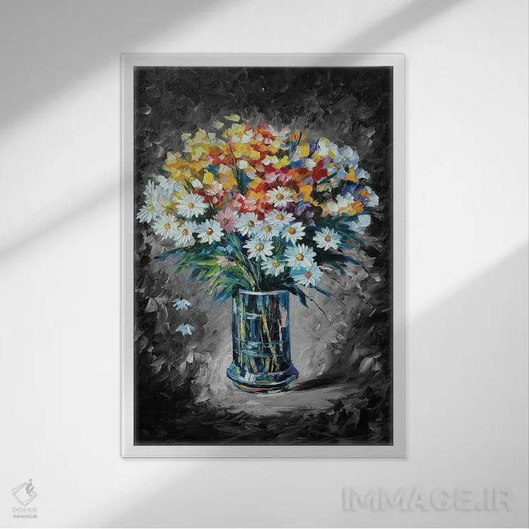 تابلو دکوراتیو شیفتگی اثر لئونید آفرموف - نمای قابدار سفید