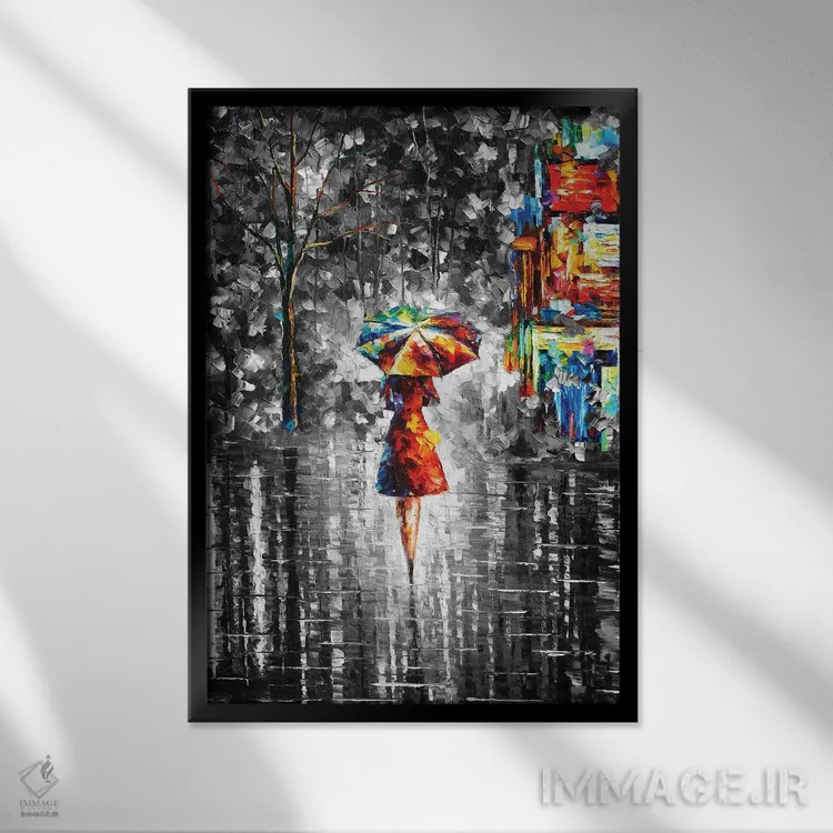 تابلو دکوراتیو شاهزاده باران اثر لئونید آفرموف - نمای قابدار مشکی