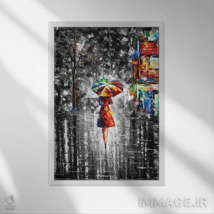 تابلو دکوراتیو شاهزاده باران اثر لئونید آفرموف - نمای قابدار سفید