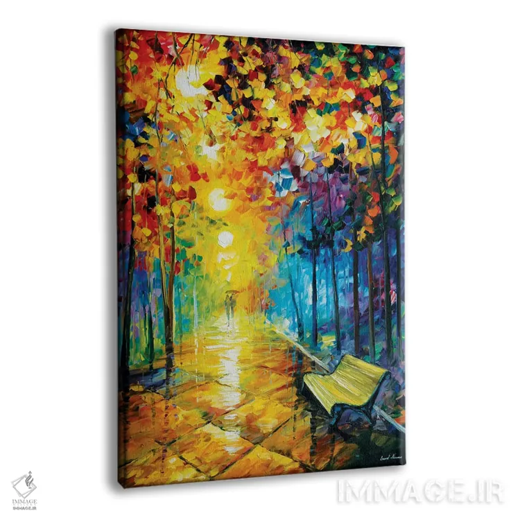 تابلو دکوراتیو پارک مه آلود I اثر لئونید آفرموف - نمای پرسپکتیو محصول