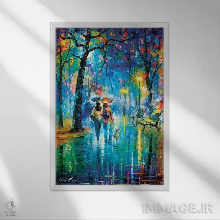 تابلو دکوراتیو دوست کوچک اثر لئونید آفرموف - نمای قابدار سفید