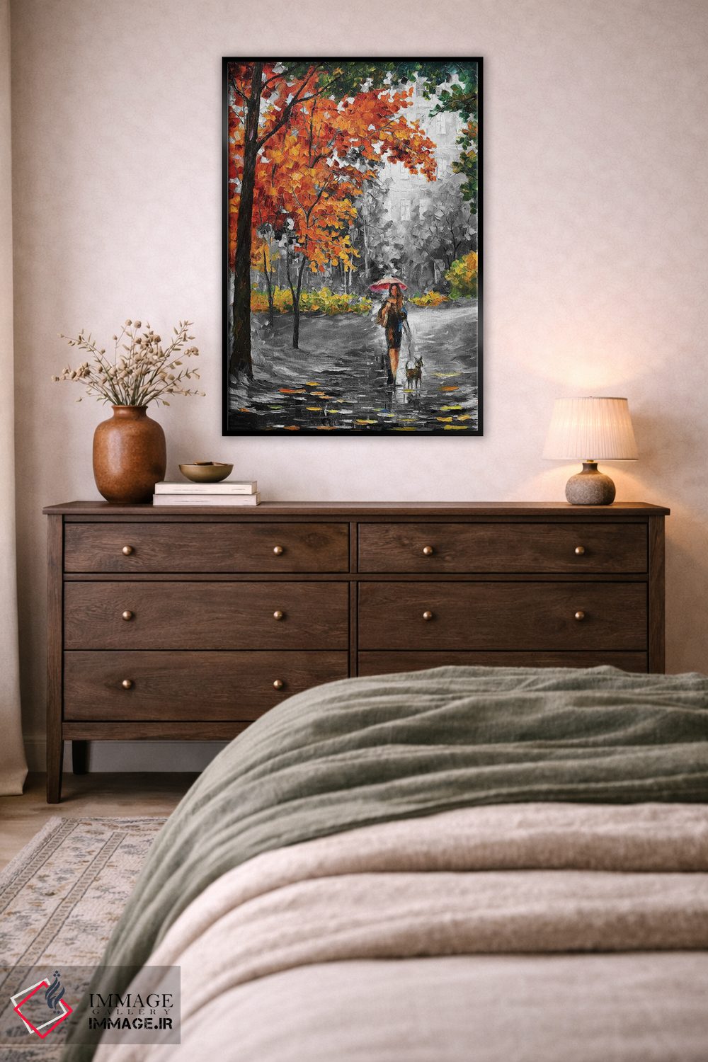 تابلو دکوراتیو پاییز جذاب اثر لئونید آفرموف - D4B