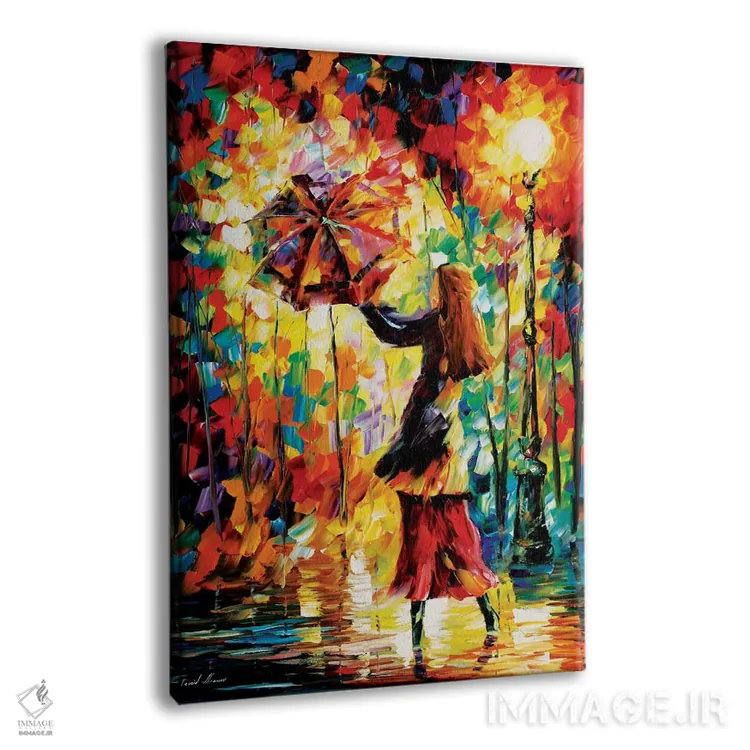 تابلو دکوراتیو حال و هوای بارانی اثر لئونید آفرموف - نمای پرسپکتیو محصول