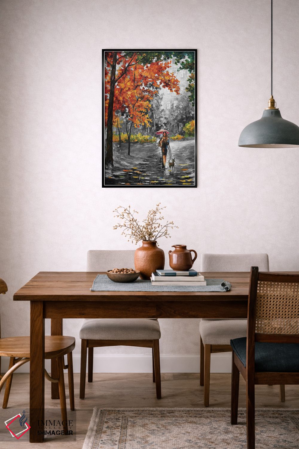 تابلو دکوراتیو پاییز جذاب اثر لئونید آفرموف - D6B