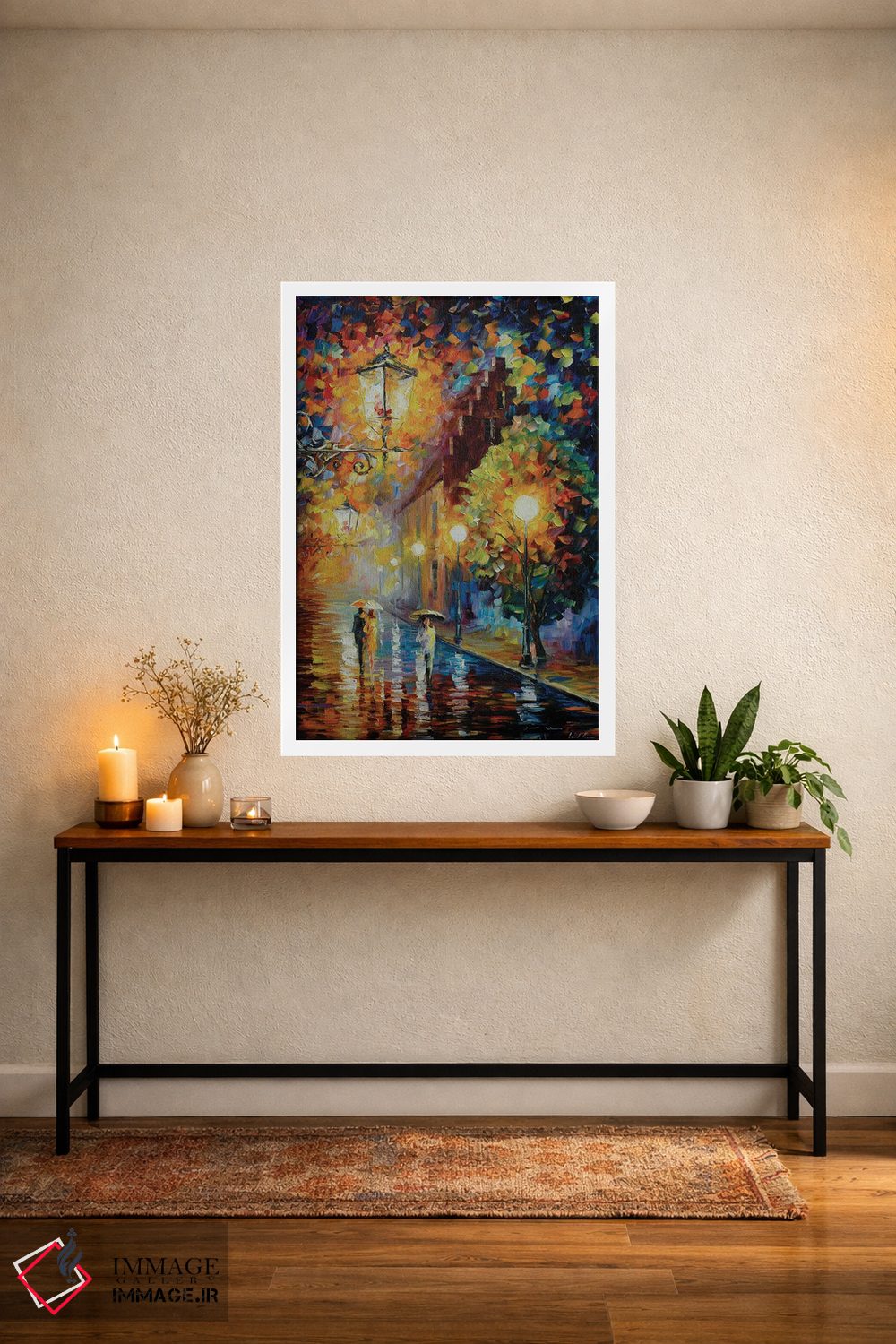 تابلو دکوراتیو قدم زدن زیر ماه اثر لئونید آفرموف - D2W