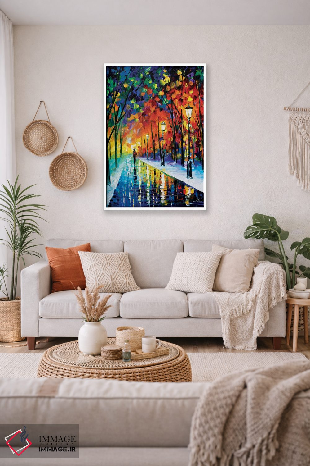 تابلو دکوراتیو مسیر یخ زده اثر لئونید آفرموف - D1W