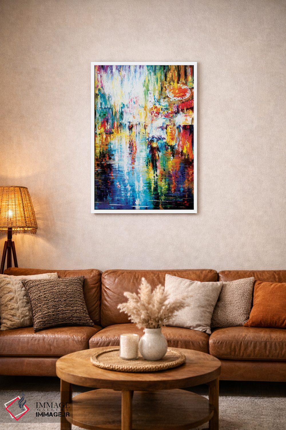 تابلو دکوراتیو باران سیل آسا اثر لئونید آفرموف - D1W