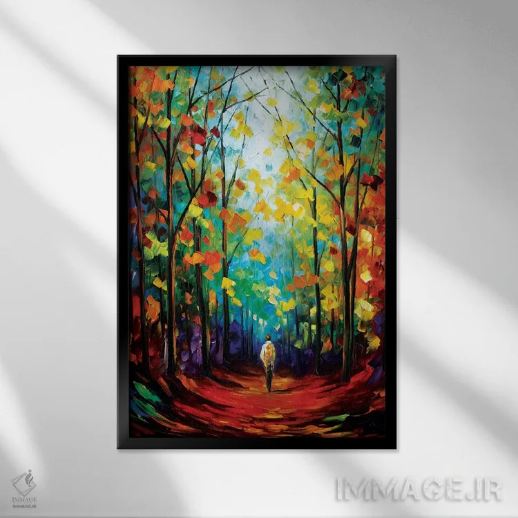 تابلو دکوراتیو حس و حال صبح اثر لئونید آفرموف - نمای قابدار مشکی