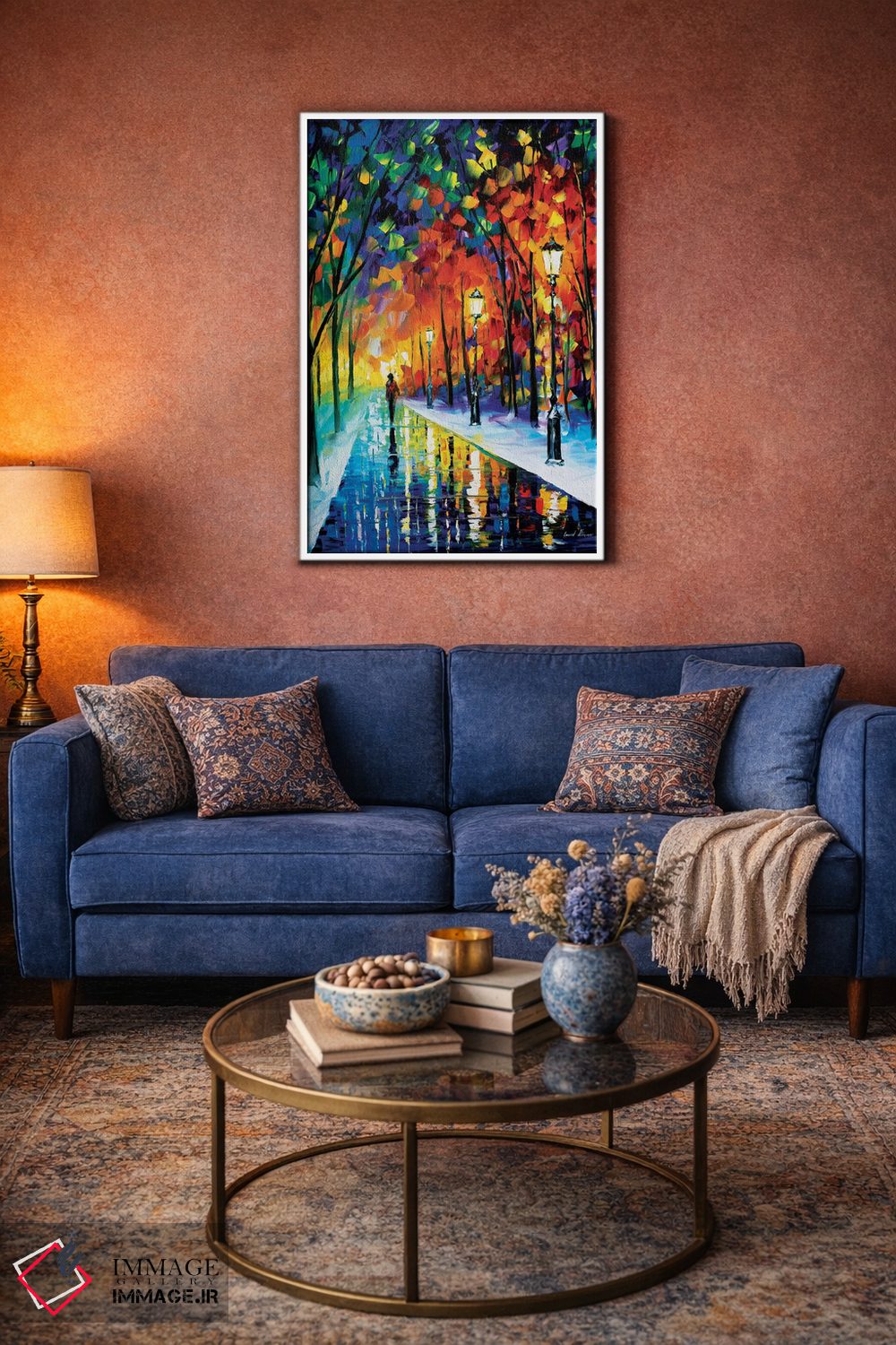 تابلو دکوراتیو مسیر یخ زده اثر لئونید آفرموف - D3W