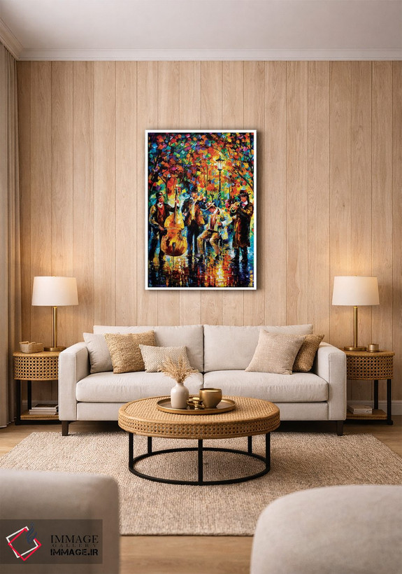 تابلو دکوراتیو موسیقی درخشان اثر لئونید آفرموف - D1W