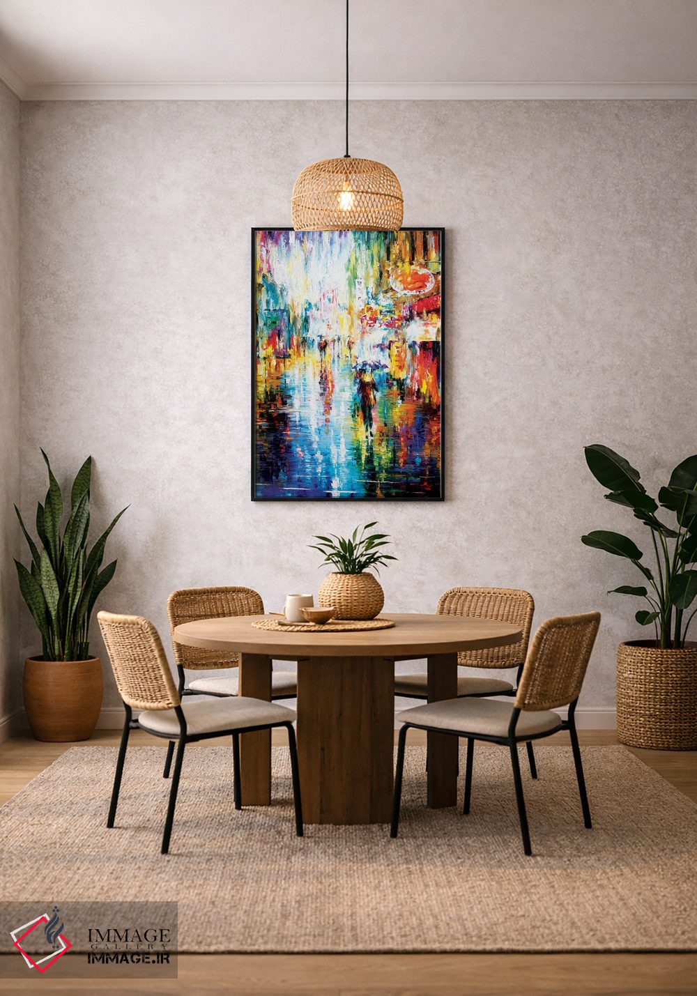 تابلو دکوراتیو باران سیل آسا اثر لئونید آفرموف - D3B