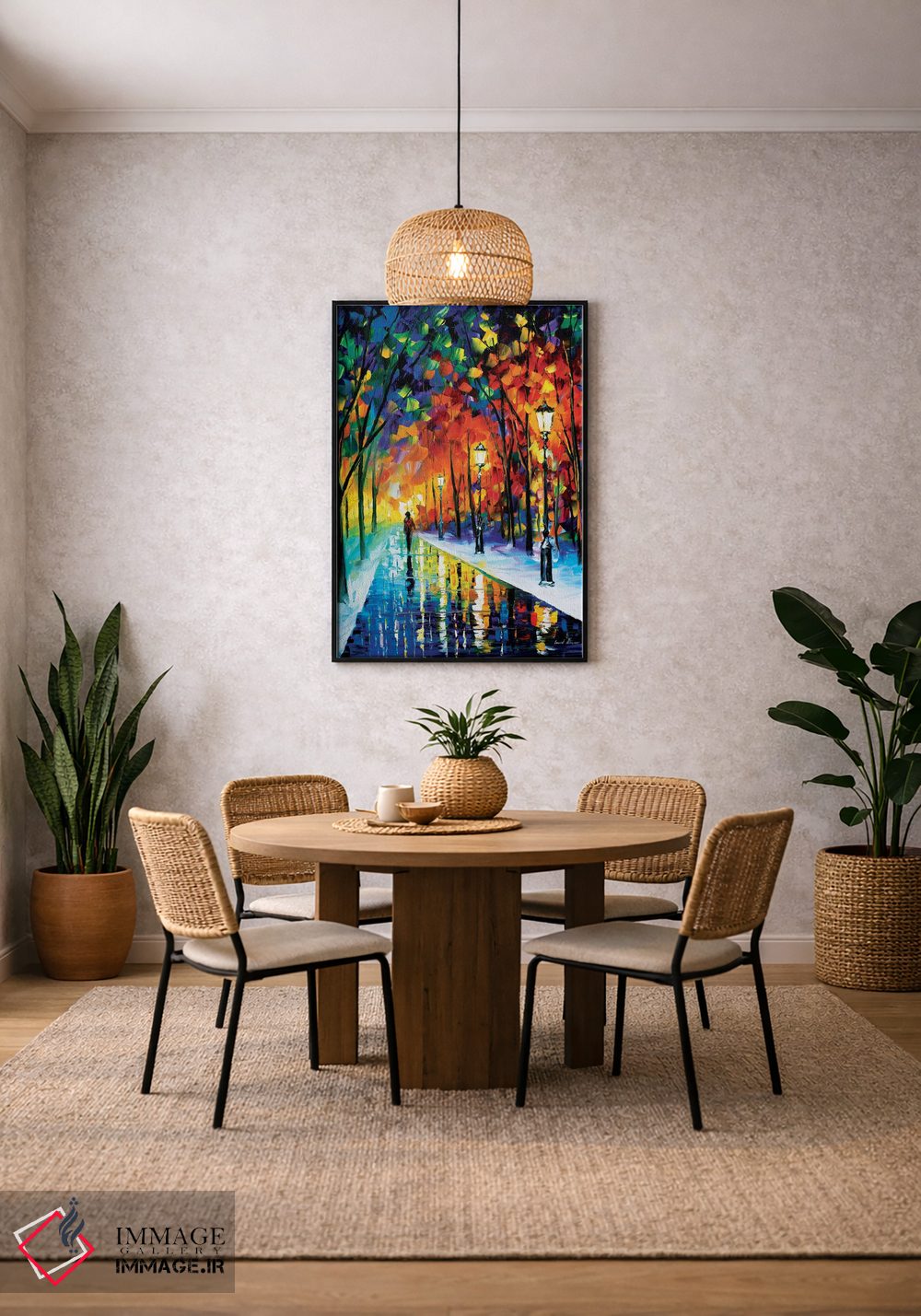 تابلو دکوراتیو مسیر یخ زده اثر لئونید آفرموف - D4B