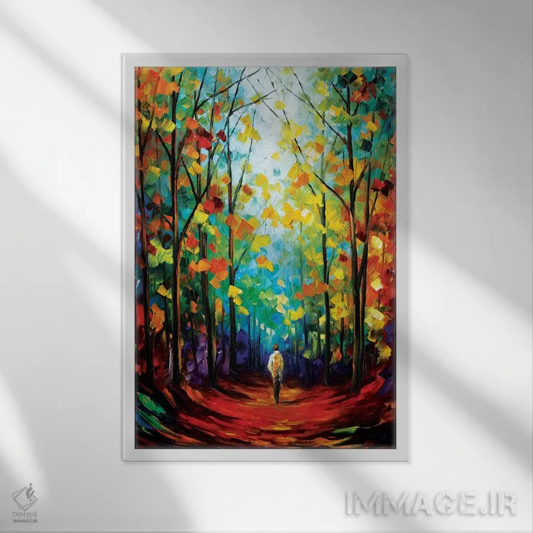 تابلو دکوراتیو حس و حال صبح اثر لئونید آفرموف - نمای قابدار سفید