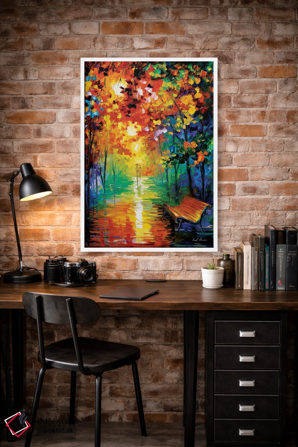 تابلو دکوراتیو پارک مه آلود II اثر لئونید آفرموف - D1W