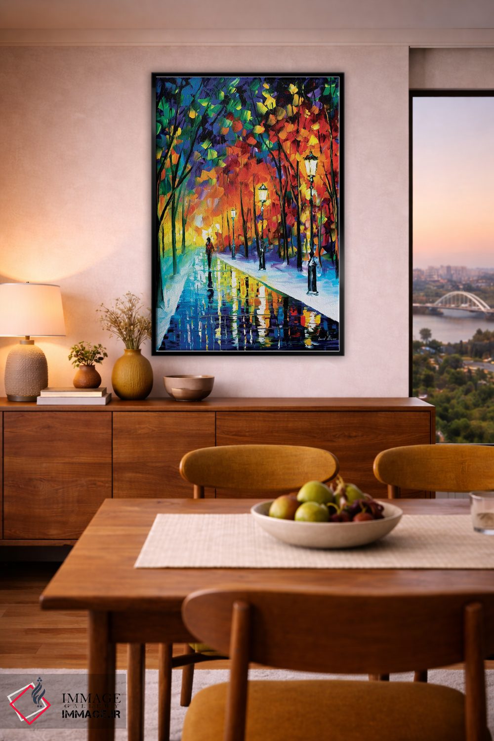 تابلو دکوراتیو مسیر یخ زده اثر لئونید آفرموف - D6B