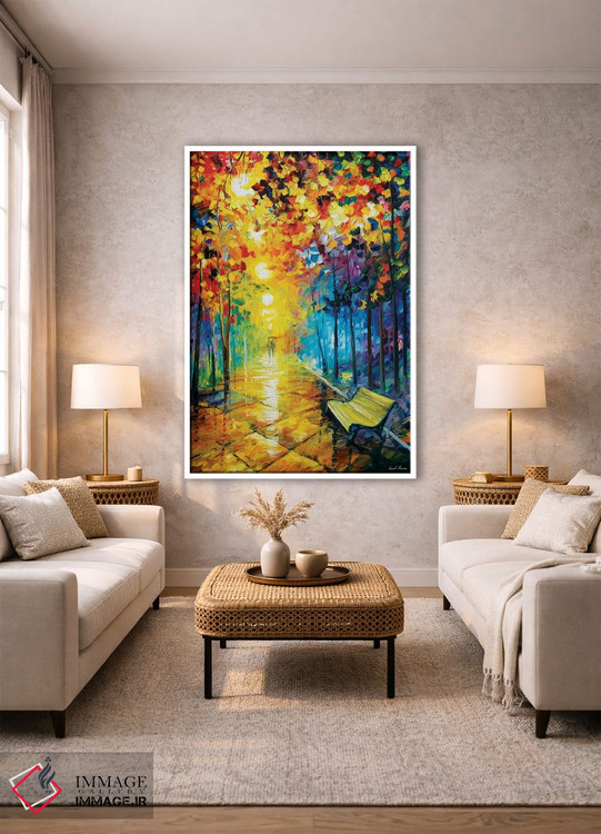 تابلو دکوراتیو پارک مه آلود I اثر لئونید آفرموف - D1W