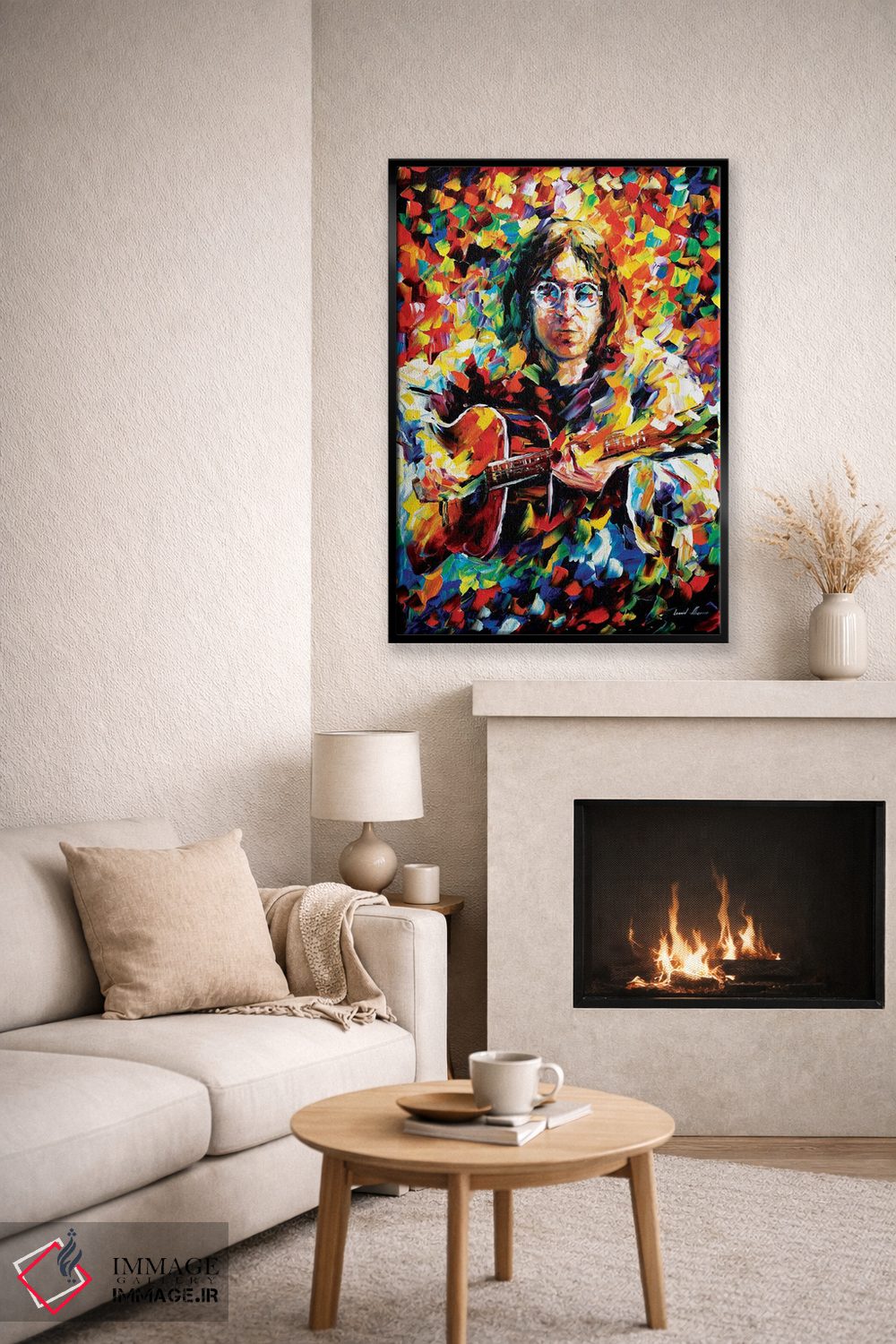 تابلو دکوراتیو جان لنون اثر لئونید آفرموف - D4B