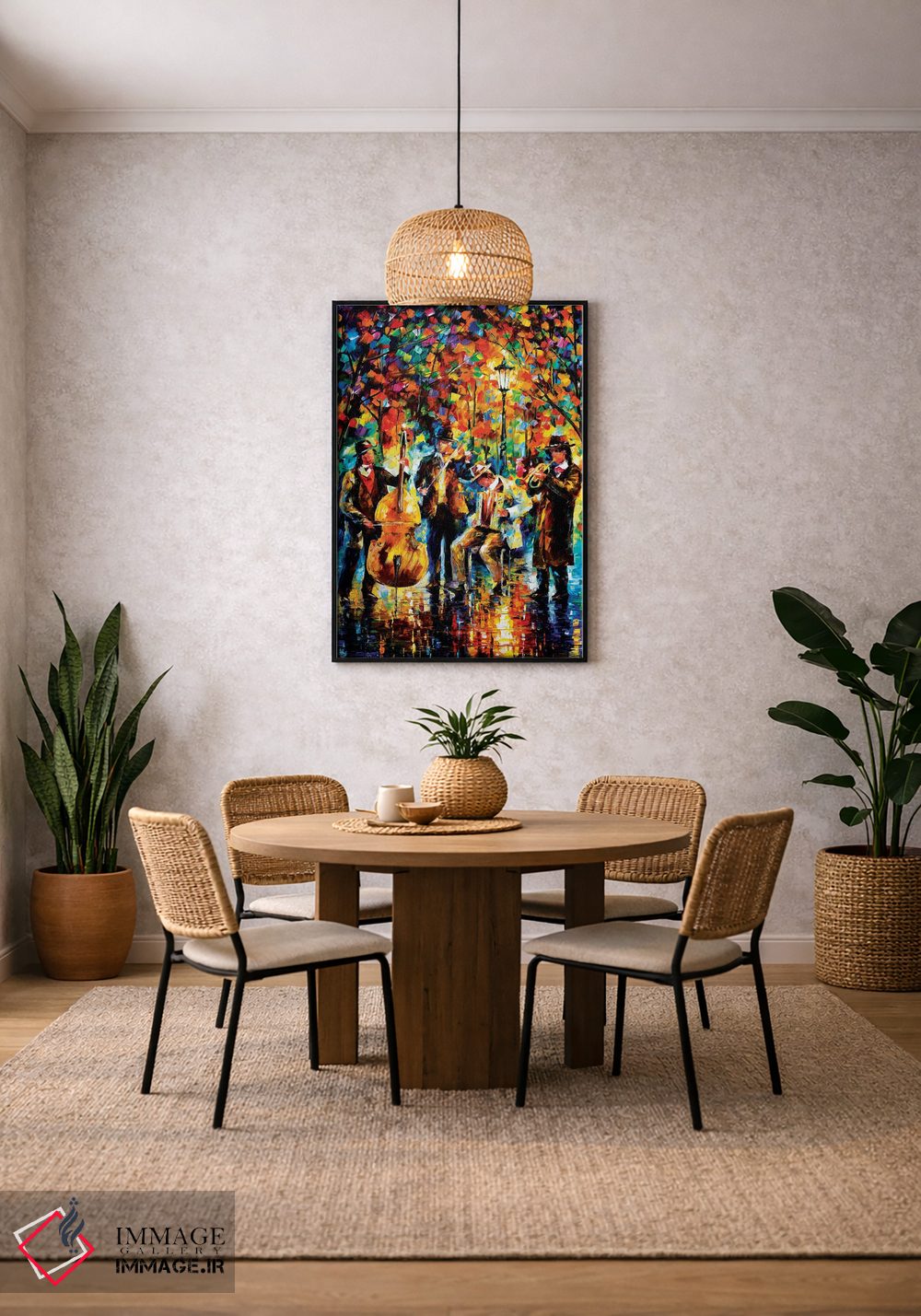 تابلو دکوراتیو موسیقی درخشان اثر لئونید آفرموف - D4B