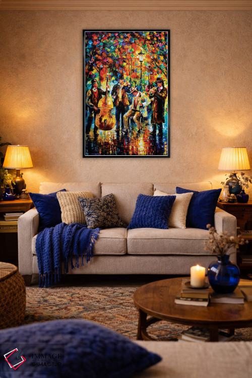 تابلو دکوراتیو موسیقی درخشان اثر لئونید آفرموف - D5B