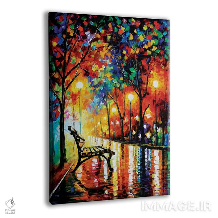تابلو دکوراتیو تنهایی پاییز اثر لئونید آفرموف - نمای پرسپکتیو محصول