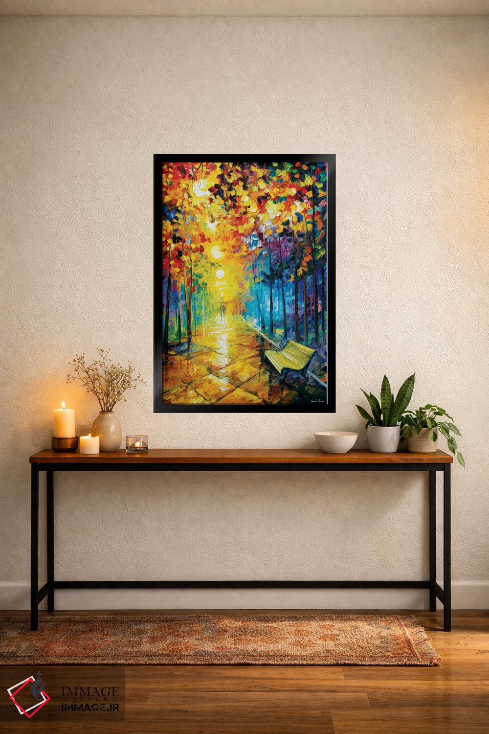 تابلو دکوراتیو پارک مه آلود I اثر لئونید آفرموف - D5B