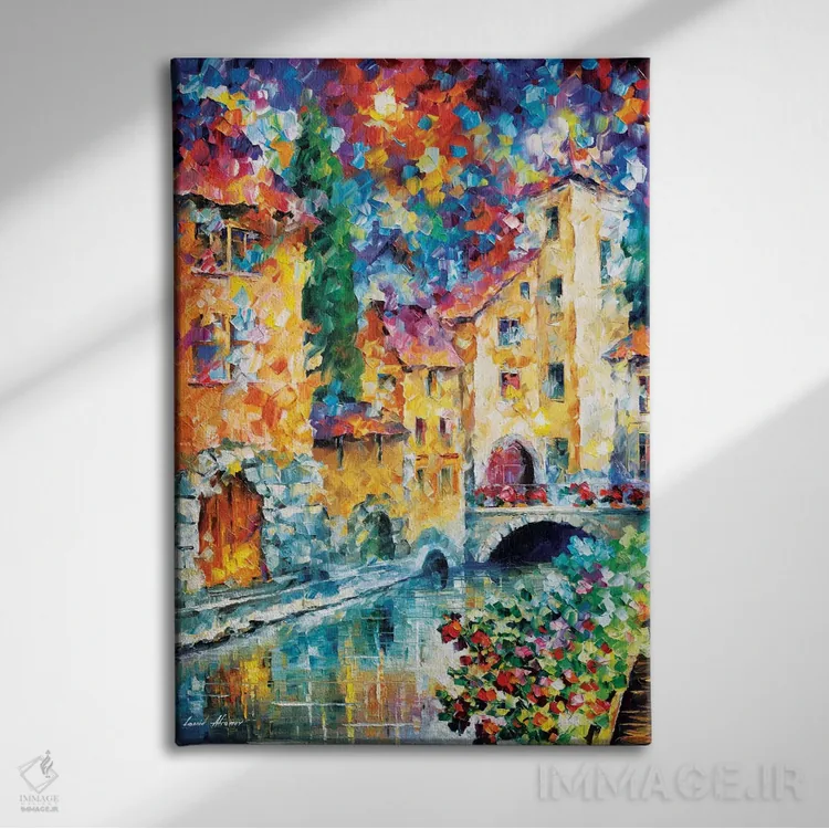 تابلو دکوراتیو پنجره ای رو به گذشته اثر لئونید آفرموف - نمای روبهرو روی دیوار