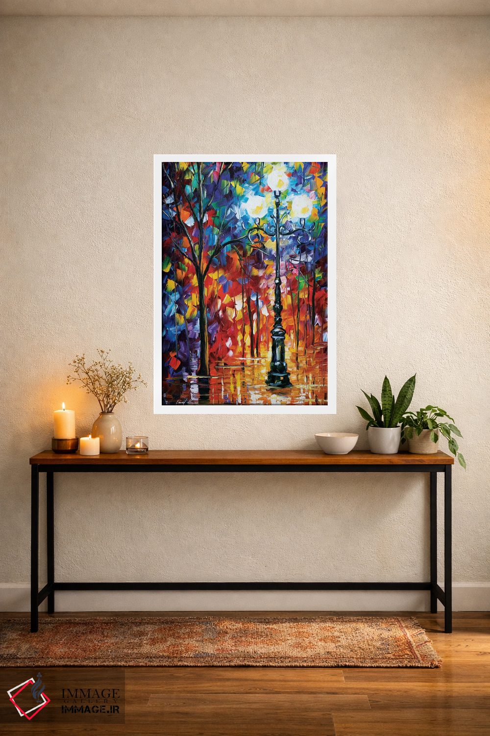 تابلو دکوراتیو نور در کوچه اثر لئونید آفرموف - D3W