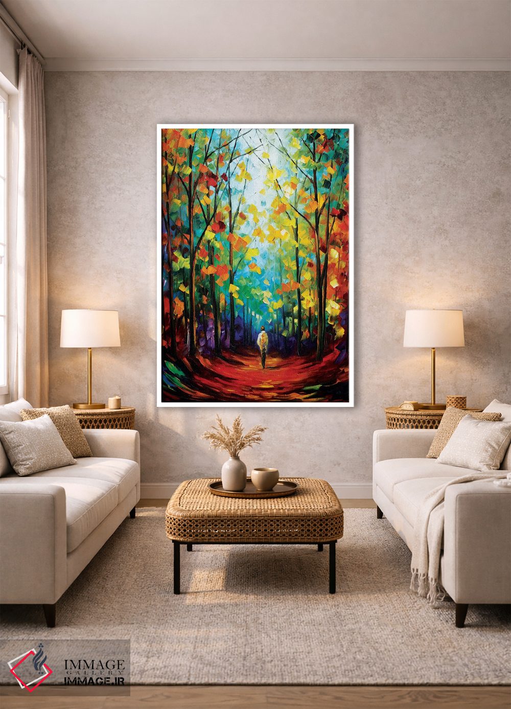 تابلو دکوراتیو حس و حال صبح اثر لئونید آفرموف - D1W