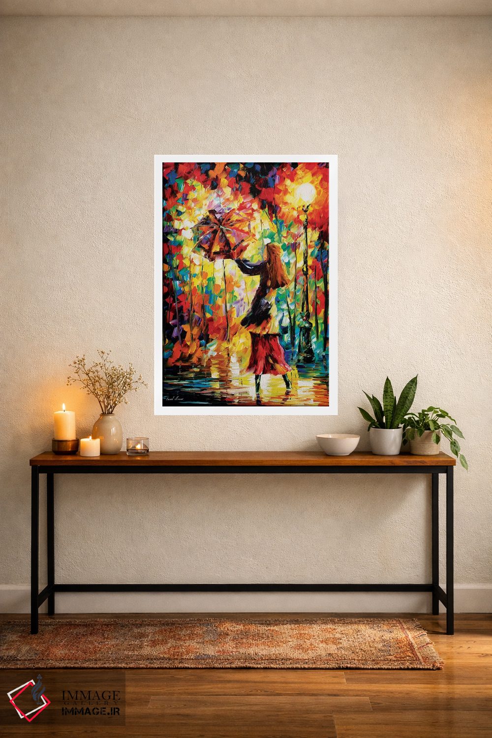 تابلو دکوراتیو حال و هوای بارانی اثر لئونید آفرموف - D3W