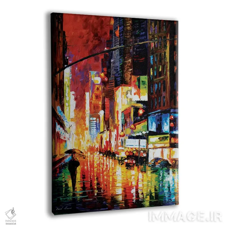 تابلو دکوراتیو تایمز اسکوئر اثر لئونید آفرموف - نمای پرسپکتیو محصول