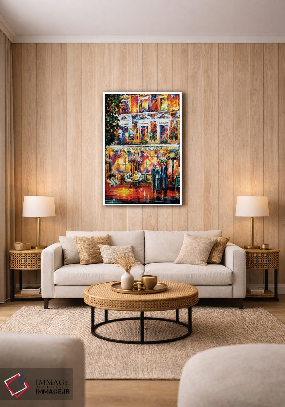 تابلو دکوراتیو شرلوک هولمز اثر لئونید آفرموف - D1W