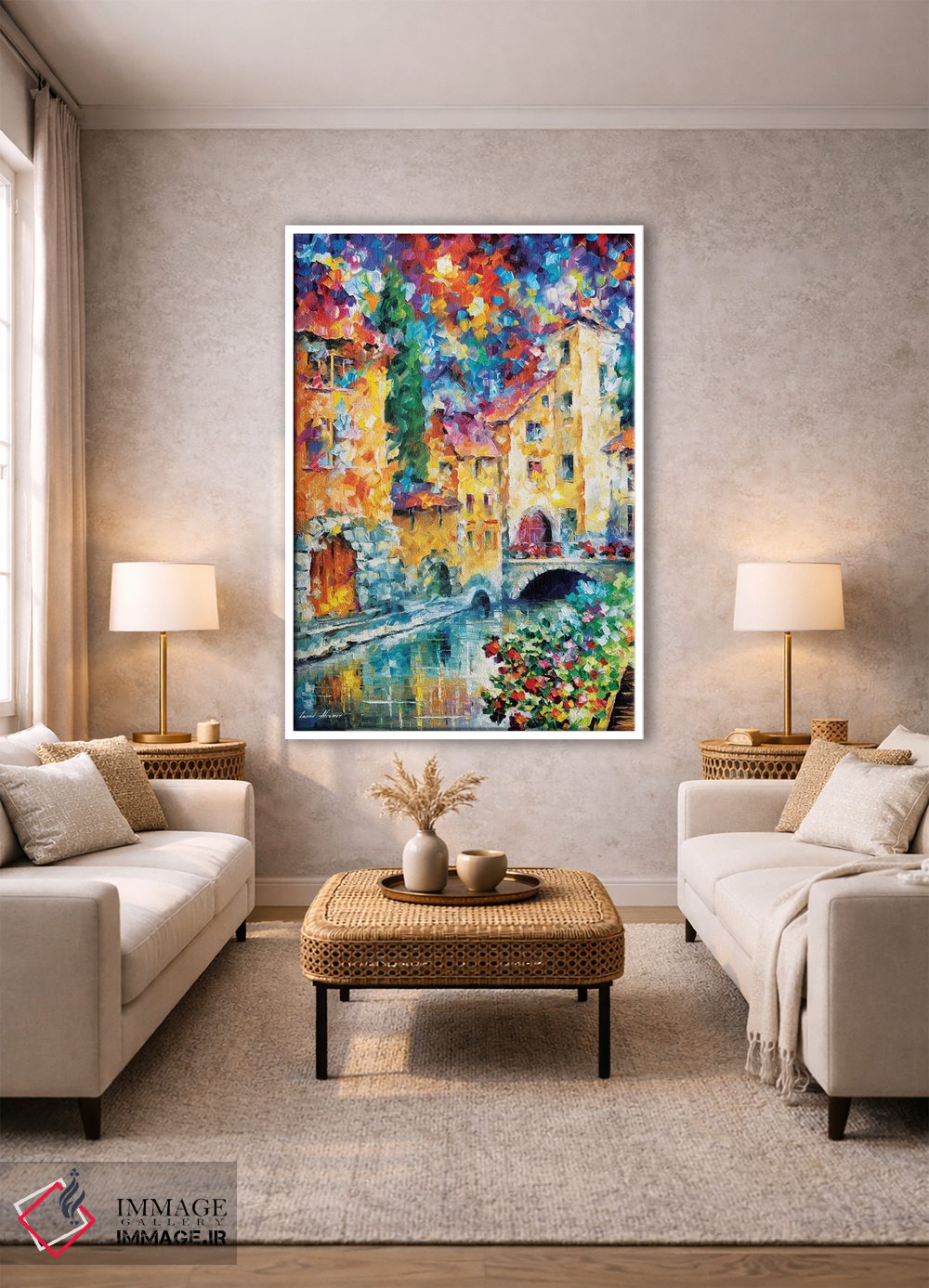 تابلو دکوراتیو پنجره ای رو به گذشته اثر لئونید آفرموف - D1W