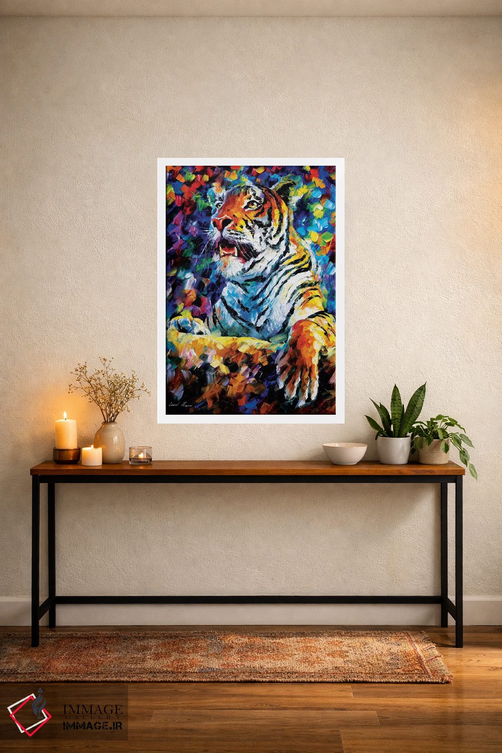 تابلو دکوراتیو ببر اثر لئونید آفرموف - D4W