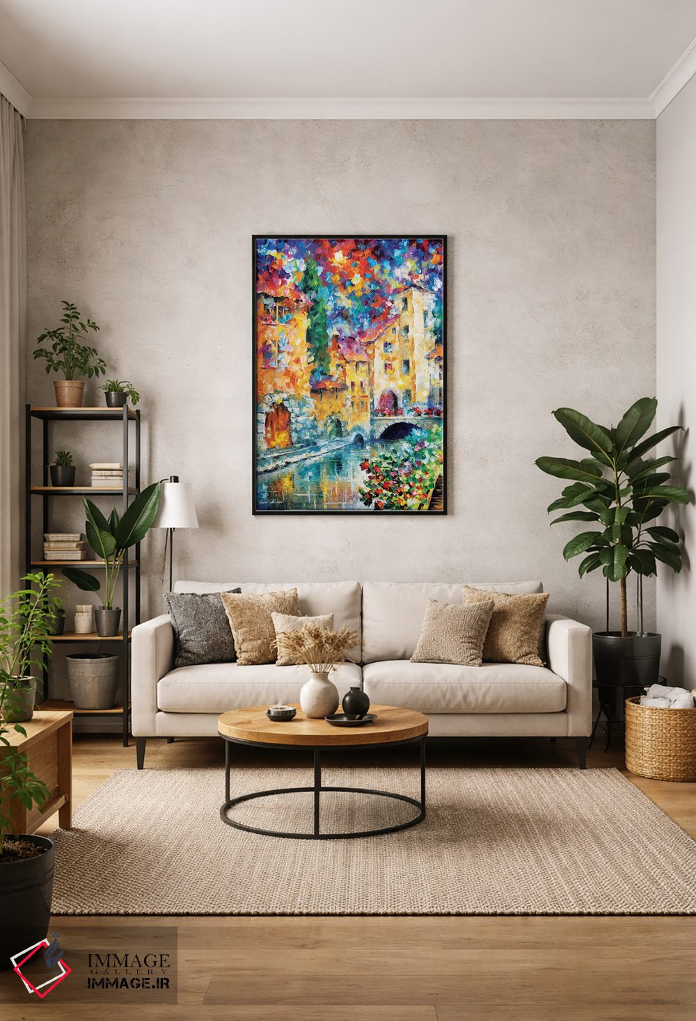 تابلو دکوراتیو پنجره ای رو به گذشته اثر لئونید آفرموف - D2B