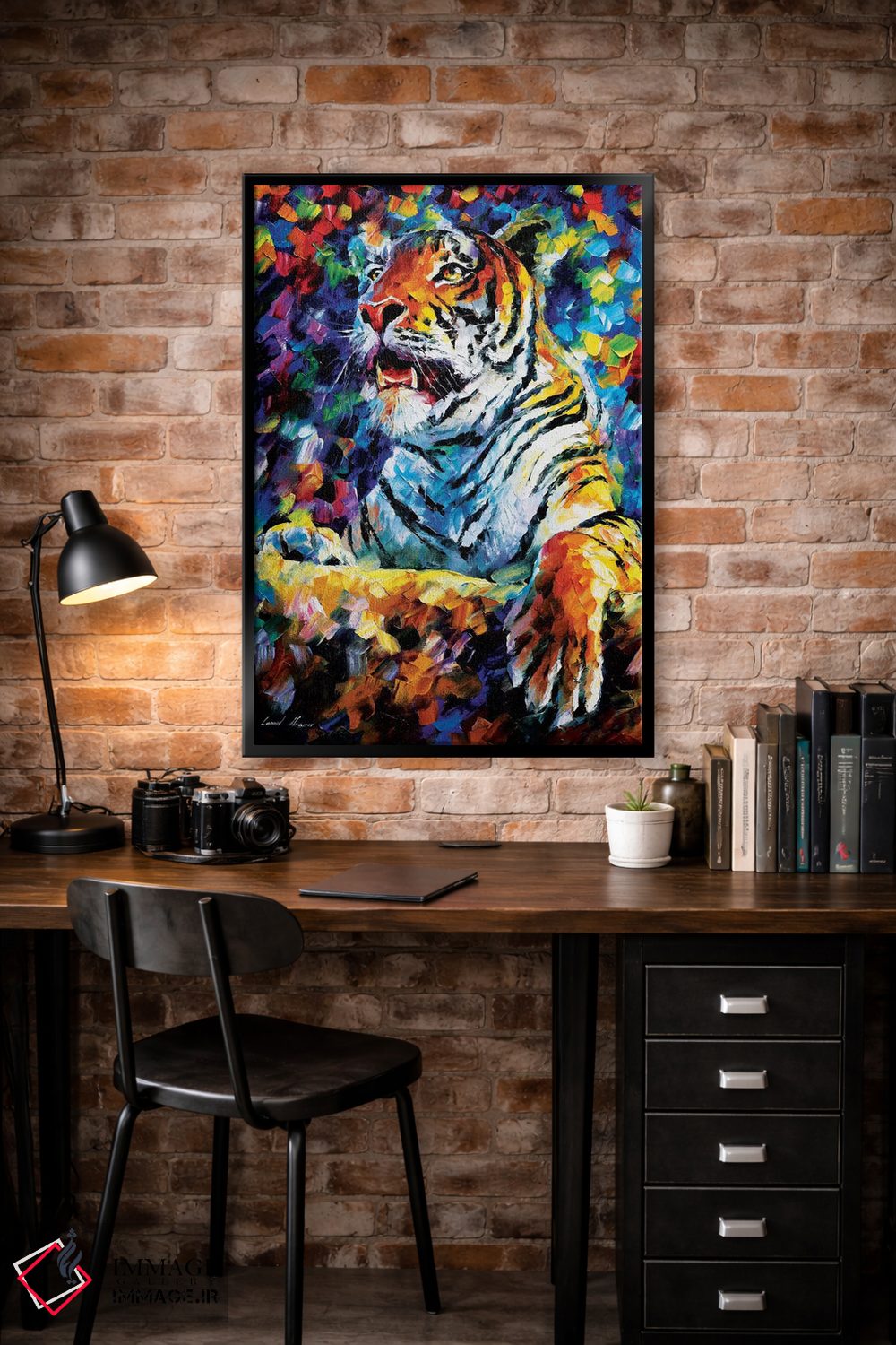 تابلو دکوراتیو ببر اثر لئونید آفرموف - D5B