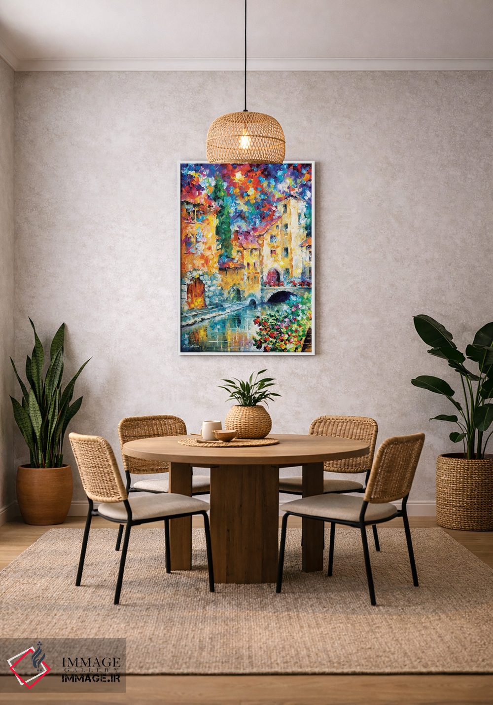 تابلو دکوراتیو پنجره ای رو به گذشته اثر لئونید آفرموف - D3W