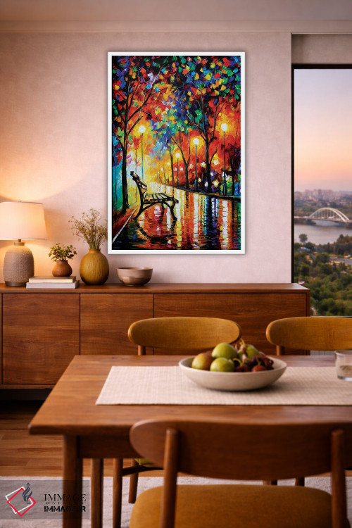 تابلو دکوراتیو تنهایی پاییز اثر لئونید آفرموف - D5W