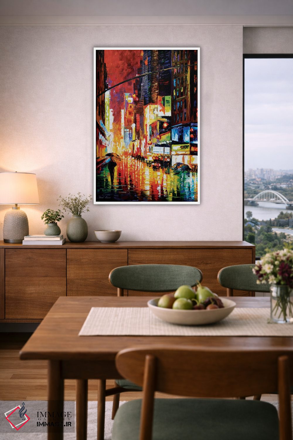 تابلو دکوراتیو تایمز اسکوئر اثر لئونید آفرموف - D5W