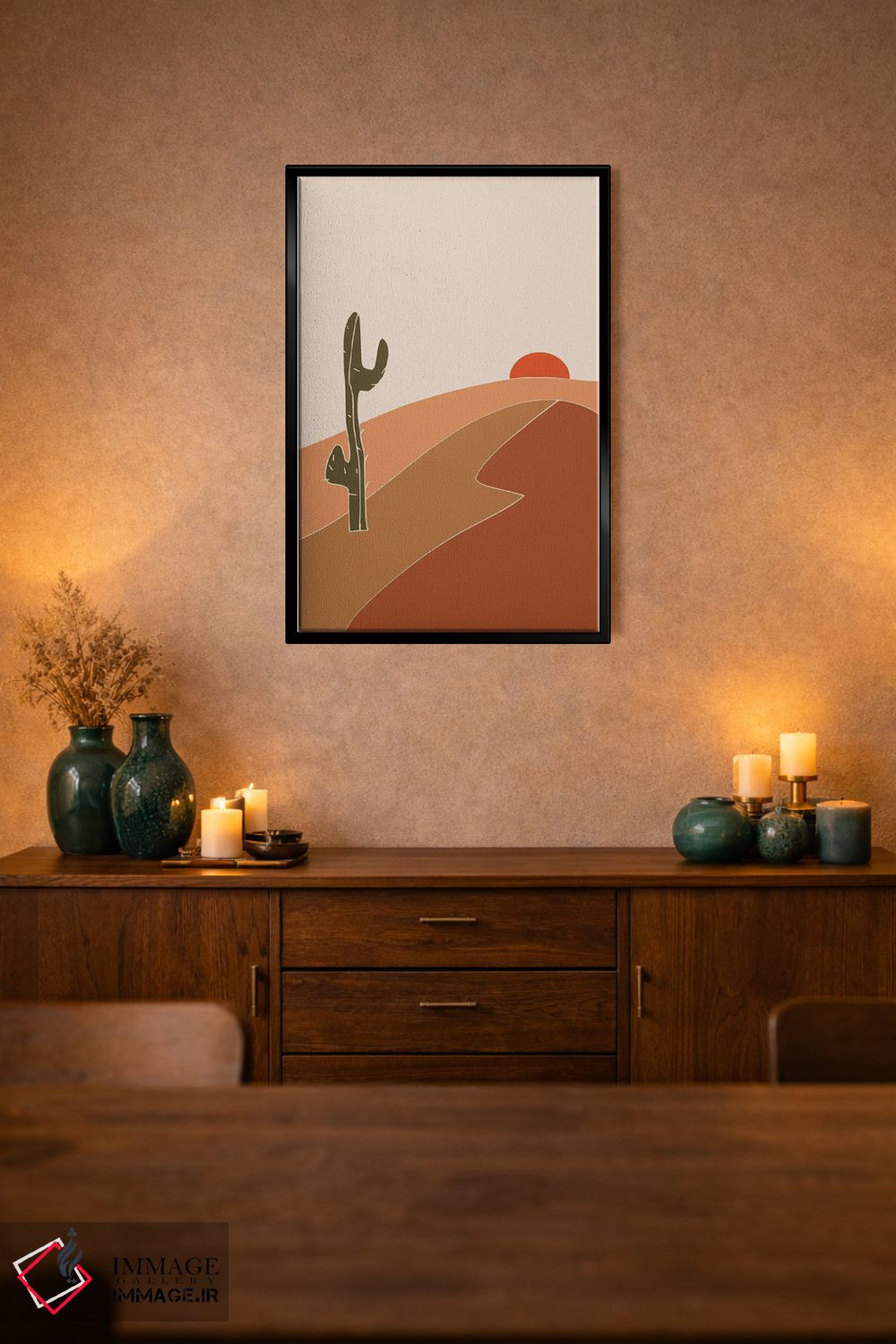 تابلو مینیمال غروب جنوب غربی اثر لیتل باور - D2B