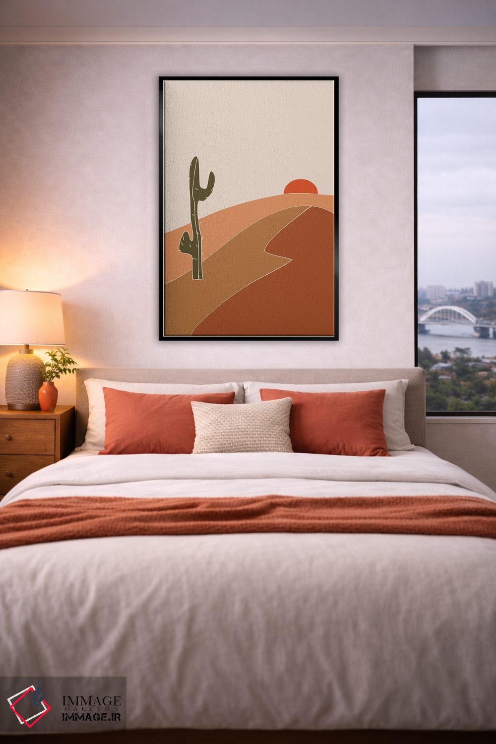 تابلو مینیمال غروب جنوب غربی اثر لیتل باور - D6B