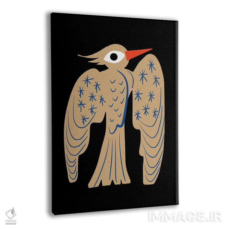 تابلو انتزاعی دارکوب اثر لیتل باور - نمای پرسپکتیو محصول