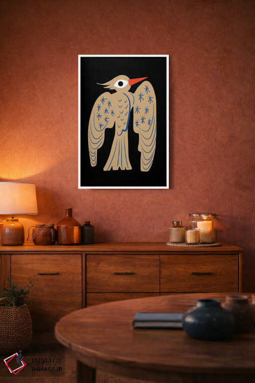 تابلو انتزاعی دارکوب اثر لیتل باور - D2W