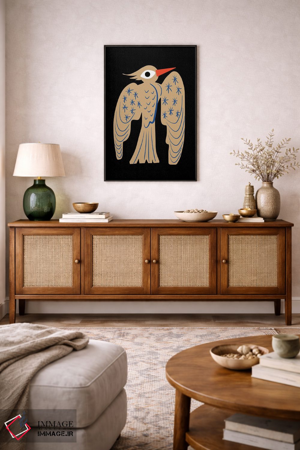 تابلو انتزاعی دارکوب اثر لیتل باور - D4B